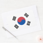 Südkorea-Flagge Rechteckiger Aufkleber (Umschlag)