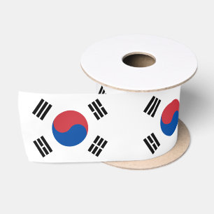 Südkorea-Flagge Satinband