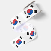 Südkorea-Flagge Satinband (Rückseite)