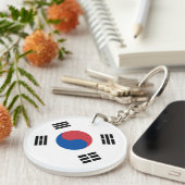 Südkorea-Flagge Schlüsselanhänger (Vorderseite rechts)