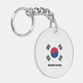 Südkorea-Flagge Schlüsselanhänger (Vorderseite links)