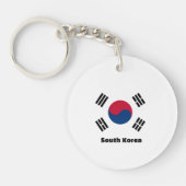 Südkorea-Flagge Schlüsselanhänger (Vorderseite)