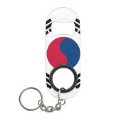 Südkorea-Flagge Schlüsselanhänger Flaschenöffner (Vorderseite)