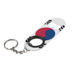 Südkorea-Flagge Schlüsselanhänger Flaschenöffner