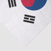 Südkorea-Flagge Seidenpapier (Ausschnitt)