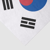 Südkorea-Flagge Seidenpapier (Ausschnitt)