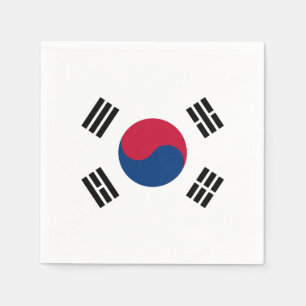 Südkorea-Flagge Serviette