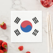 Südkorea-Flagge Serviette (Beispiel)
