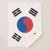 Südkorea-Flagge Sherpadecke (Vorderseite)