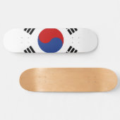 Südkorea-Flagge Skateboard (Horizontal)