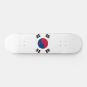 Südkorea-Flagge Skateboard (Horizontal)