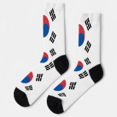 Südkorea-Flagge Socken (Linkes Detail)