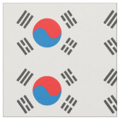 Südkorea-Flagge Stoff (Nahaufnahme)