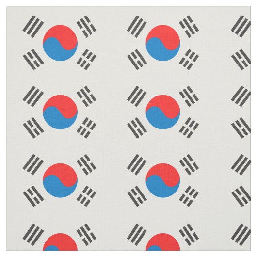 Südkorea-Flagge Stoff (Muster)
