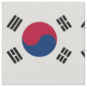 Südkorea-Flagge Stoff (Nahaufnahme)