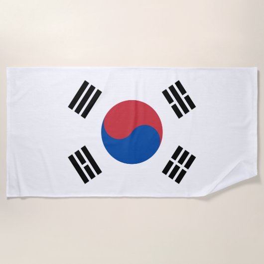 Südkorea-Flagge Strandtuch (Vorderseite)