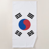 Südkorea-Flagge Strandtuch (Vorderseite)