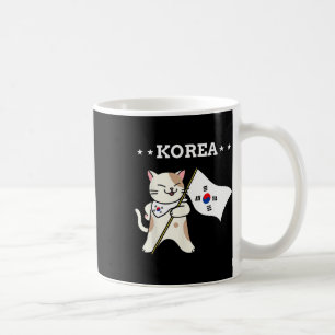 Südkorea - Flagge und Katze Kaffeetasse