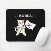 Südkorea - Flagge und Katze Mousepad (Mit Mouse)