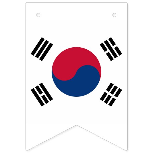 Südkorea-Flagge Wimpelkette (Dritte Fahne)