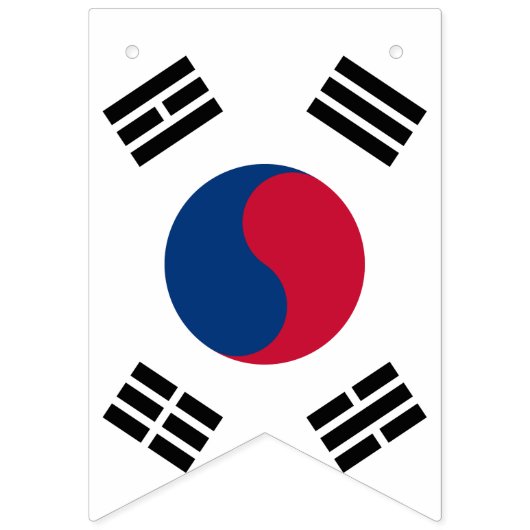 Südkorea-Flagge Wimpelkette (Zweite Fahne)
