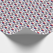 Südkorea-Flaggen-Bienenwaben-Packpapier Geschenkpapier (Ecke)