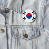 Südkorea-Flaggen-Knopf Button (Beispiel)