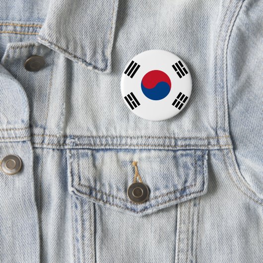 Südkorea-Flaggen-Knopf Button (Beispiel)