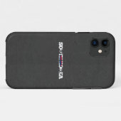 Südkorea-Flaggen-Schriftart Case-Mate iPhone Hülle (Rückseite (Horizontal))