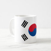Südkorea-Flaggen-Tasse Kaffeetasse (Vorderseite Links)
