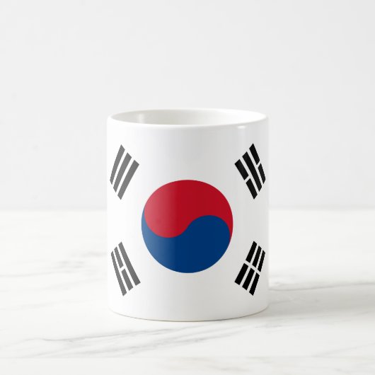 Südkorea-Flaggen-Tasse Kaffeetasse (Mittel)