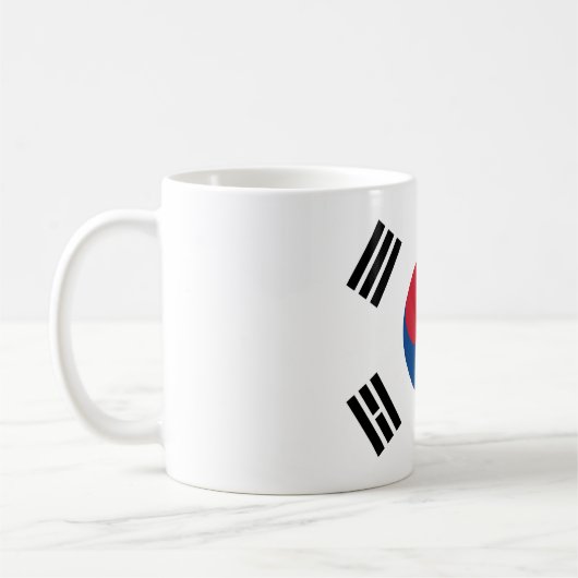 Südkorea-Flaggen-Tasse Kaffeetasse (Links)