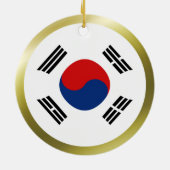 Südkorea-Flaggen-Verzierung Keramikornament (Hinten)
