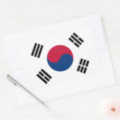 Südkorea Flaggenaufkleber Rechteckiger Aufkleber (Umschlag)