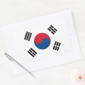 Südkorea Flaggenaufkleber Rechteckiger Aufkleber (Umschlag)