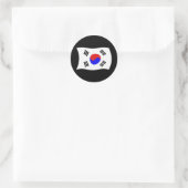 Südkorea Flaggenaufkleber Runder Aufkleber (Tasche)