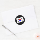 Südkorea Flaggenaufkleber Runder Aufkleber (Umschlag)