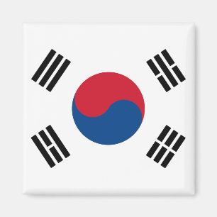 Südkorea Flaggenmagnet Magnet