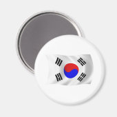 Südkorea Flaggenmagnet Magnet (Vorderseite/Rückseite)
