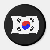 Südkorea Flaggenmagnet Magnet (Vorne)