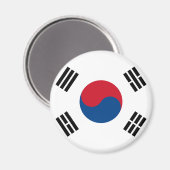 Südkorea Flaggenmagnet Magnet (Vorderseite/Rückseite)