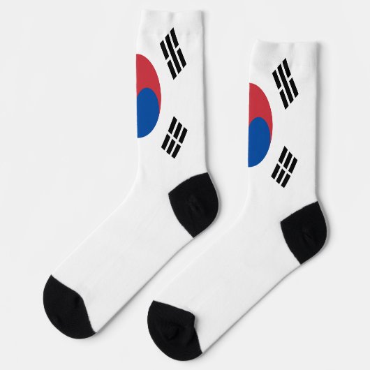 Südkorea Flaggenpatriotischer koreanischer Nationa Socken (Linkes Detail)