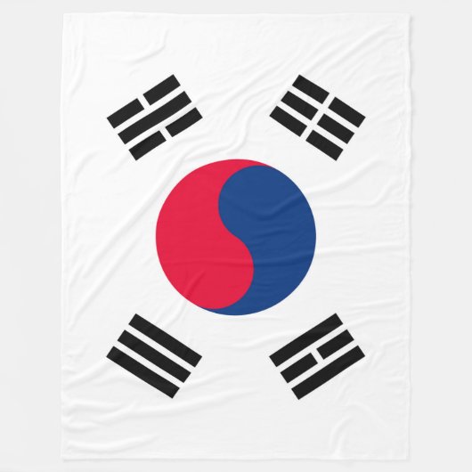 Südkorea Fleecedecke (Vorderseite)