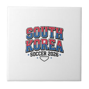 Südkorea Fußball 2026 Fußball Fett Land Typogr Fliese