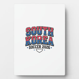 Südkorea Fußball 2026 Fußball Fett Land Typogr Fotoplatte