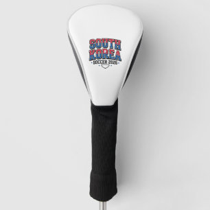 Südkorea Fußball 2026 Fußball Fett Land Typogr Golf Headcover