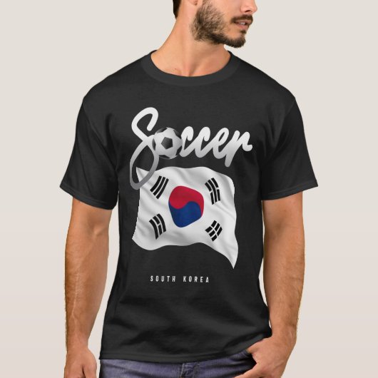 Südkorea Fußball - koreanische Flagge T-Shirt (Vorderseite)