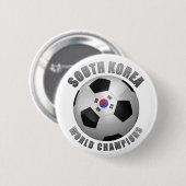 SÜDkorea-FUSSBALL-MEISTER Button (Vorne & Hinten)