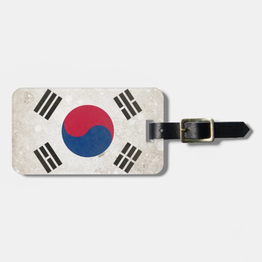Südkorea Gepäckanhänger (Vorderseite horizontal)