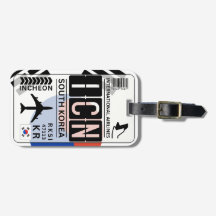 Südkorea Gepäckmarke